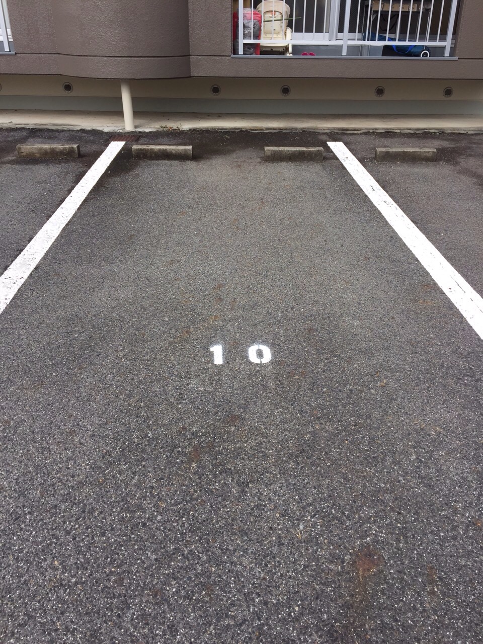 駐車場ライン塗装完成